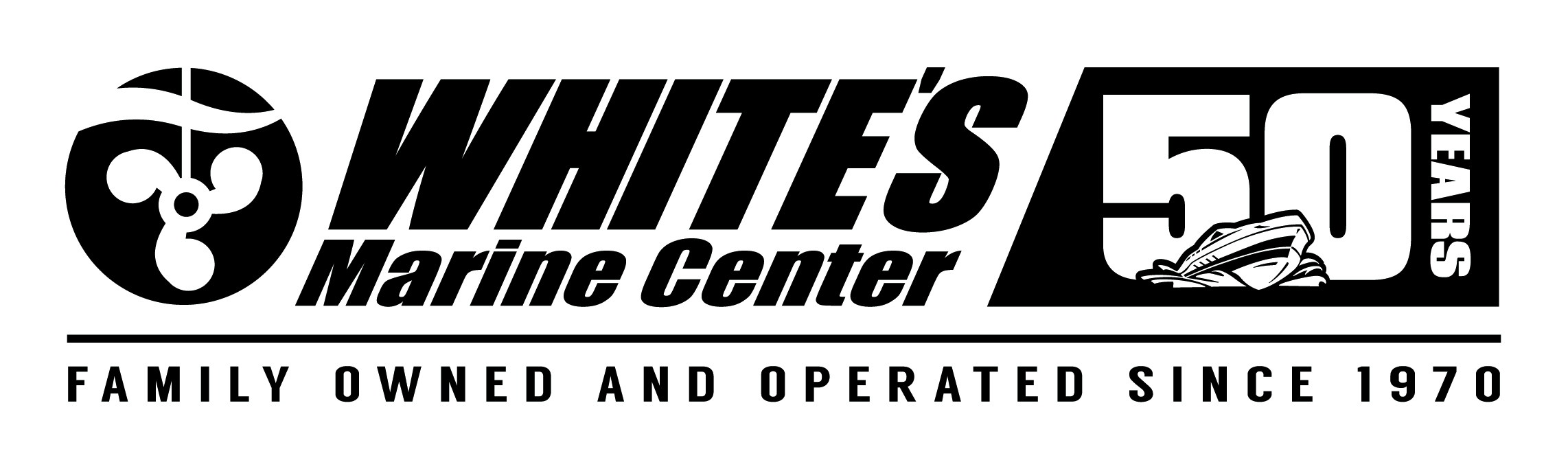 White's Marine Center logo
